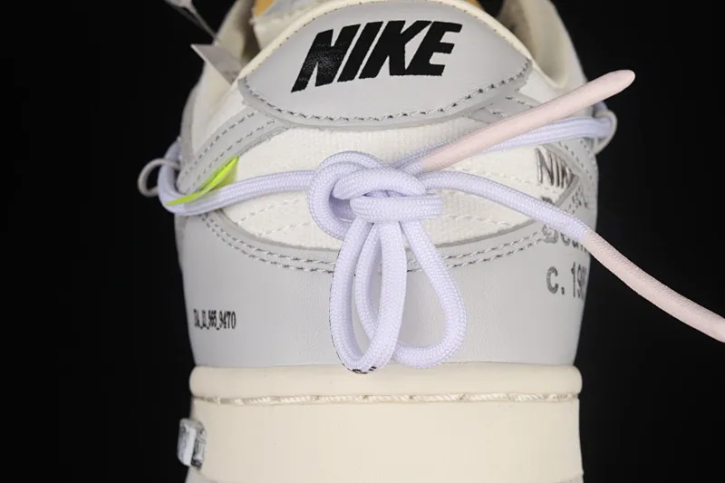 All Categories Nk SB Dunk Series Nk SB Dunk Low Low-top sneakers Pure original version OF x Nk Dunk Low OW Gray SB smashed backboard fashion casual sneakers DM1602-123